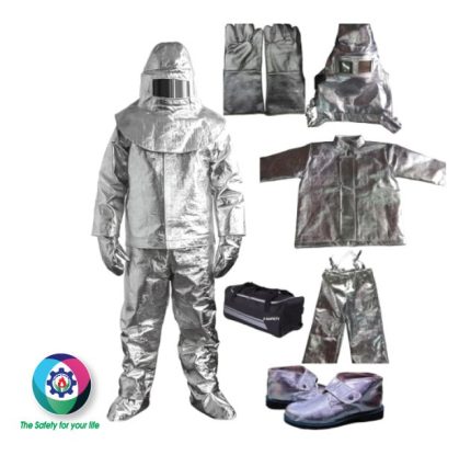 Fire Protected Safety Suit  full set with Gloves / Helmet / Boot